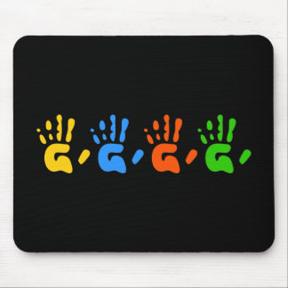 Hand Prints Mouse Pad