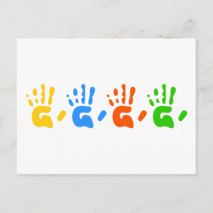 Hand Prints Postcard