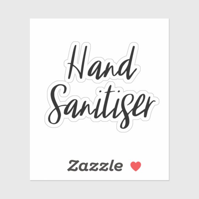Hand Sanitiser Storage Sticker (Sheet)