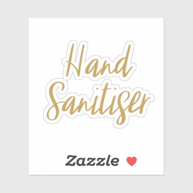 Hand Sanitiser Storage Sticker (Sheet)