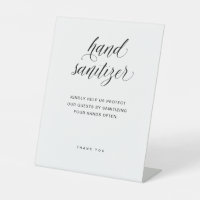 Hand Sanitizer | Elegant Typography Wedding