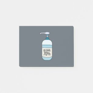Hand Sanitizer Gel with 70% Alcohol Post-it Notes