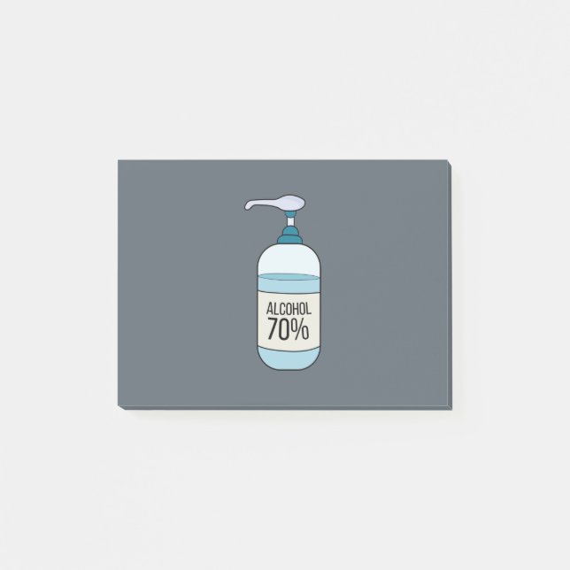 Hand Sanitizer Gel with 70% Alcohol Post-it Notes (Front)