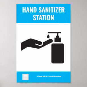 Hand Sanitizer Station Poster