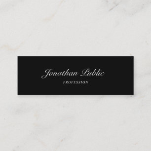 Hand Script Font Modern Simple Design Elegant Cool Mini Business Card