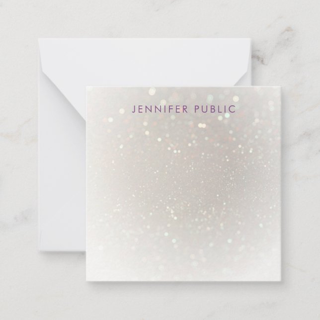 Hand Script Monogram Custom Glamour Template (Front)