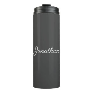 Hand Script Name Elegant Modern Best Simple Thermal Tumbler