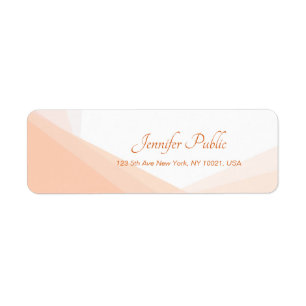 Hand Script Name Modern Simple Return Address