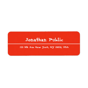 Hand Script Red Christmas Template Return Address