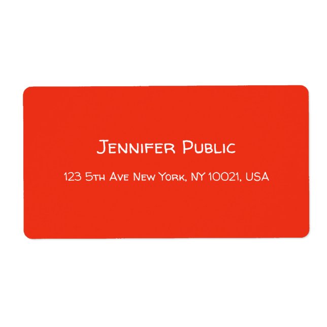 Hand Script Red White Template Christmas Shipping (Front)