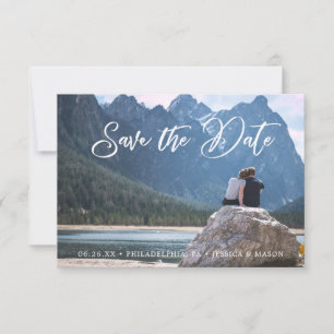 Hand Script Save the Date Card - Save The Dates