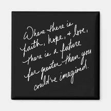 Hand-Scripted Faith Hope and Love Spiritual