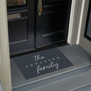 Hand Scripted   Personalised Family Name Doormat