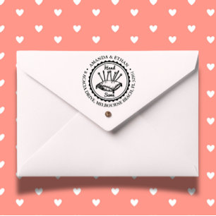 Hand Sewing theme self-inking stamp