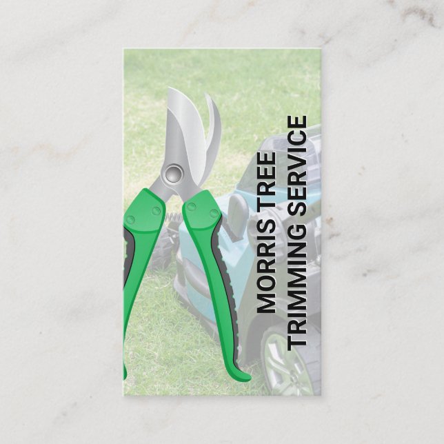 Hand Shears | Lawn Mower Business Card (Front)