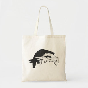 Hand Silhouette Anteater Tote Bag