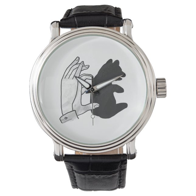 Hand Silhouette Bear Cub Watch (Front)