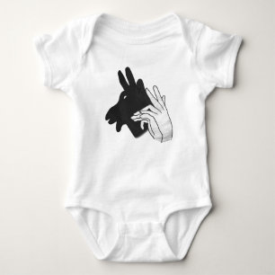 Hand Silhouette Billy Goat Baby Bodysuit