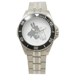 Hand Silhouette Billy Goat Grey Watch