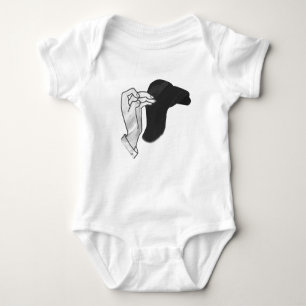 Hand Silhouette Camel Baby Bodysuit