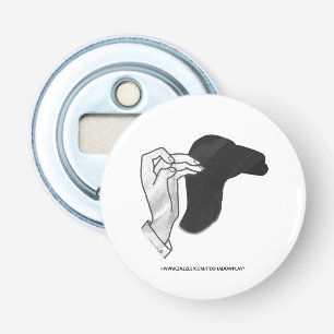 Hand Silhouette Camel Bottle Opener