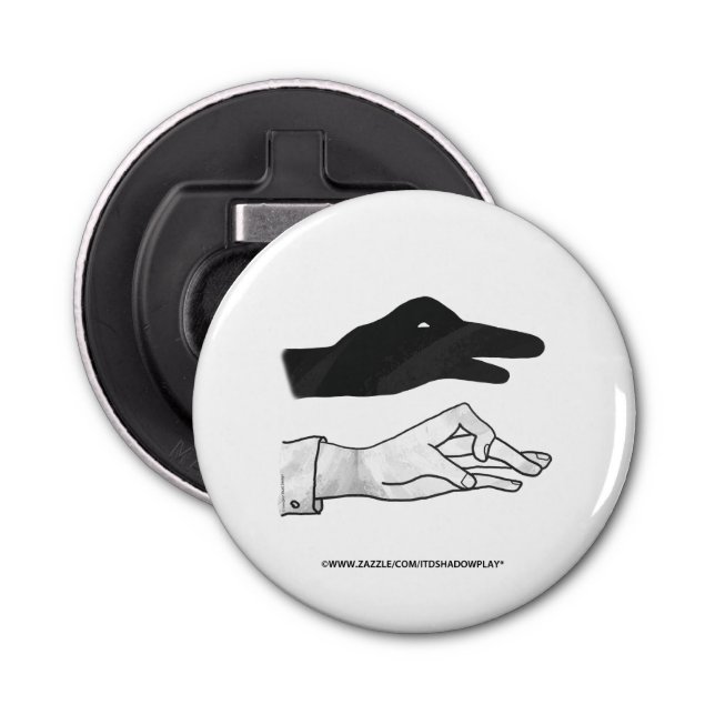 Hand Silhouette Duck Bottle Opener (Front)