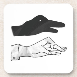 Hand Silhouette Duck Coaster