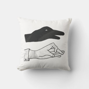 Hand Silhouette Duck Cushion