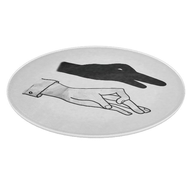 Hand Silhouette Duck Cutting Board (Corner)