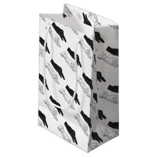 Hand Silhouette Duck Small Gift Bag