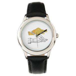 Hand Silhouette Duck Yellow Watch