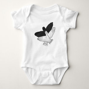 Hand Silhouette Eagle Baby Bodysuit