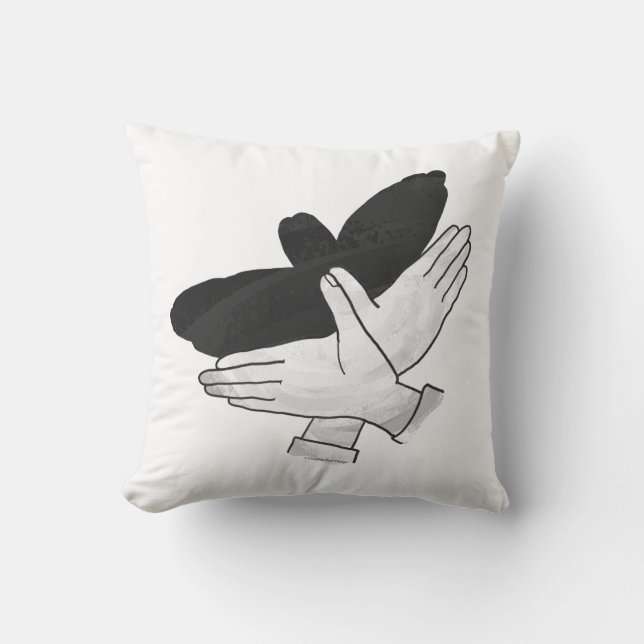 Hand Silhouette Eagle Cushion (Front)