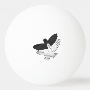Hand Silhouette Eagle Ping Pong Ball