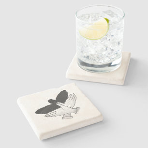 Hand Silhouette Eagle Stone Coaster
