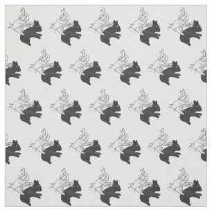 Hand Silhouette Rabbit Fabric