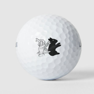 Hand Silhouette Rabbit Golf Balls