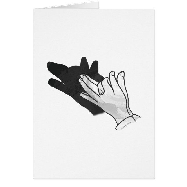 Hand Silhouette Wolf (Front)