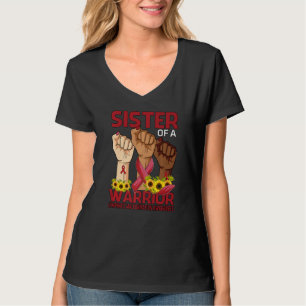 Hand Sister Of A Warrior Lymphatic Malformation Aw T-Shirt