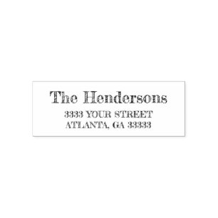 Hand Sketch Return Address Self-inking Stamp