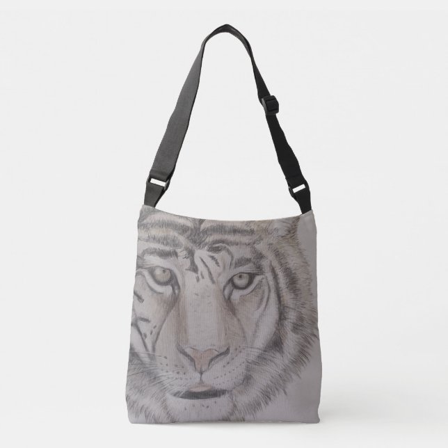 Hand sketch Tiger Tote (Front)