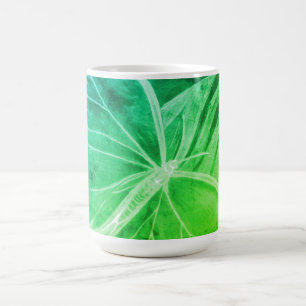 Hand sketched Green vintage look orange Butterfly Coffee Mug