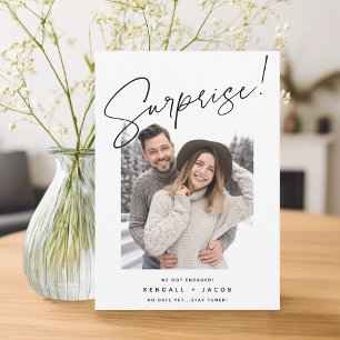 Hand Sketched   Surprise Engagement Announcement