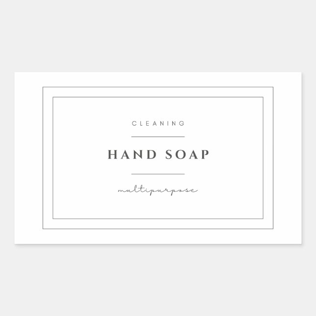 Hand Soap Label Stickers (Front)