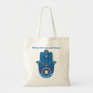 Hand-some Hamsa Tote - custom text Bag