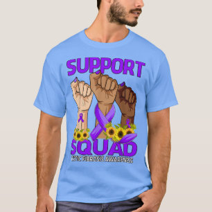 Hand Support Squad Cystic Fibrosis Awareness Sunfl T-Shirt