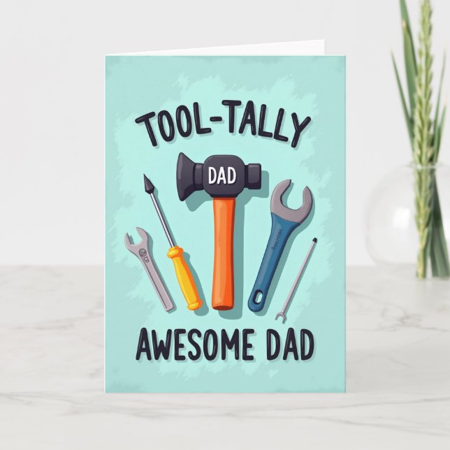 Hand Tools Awesome Dad Card (Front)