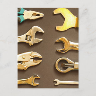 Hand tools postcard