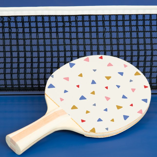 Hand Tossed Triangle Pattern Ping Pong Paddle (Insitu)