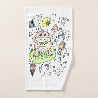 Hand towel, child drawing. hand towel